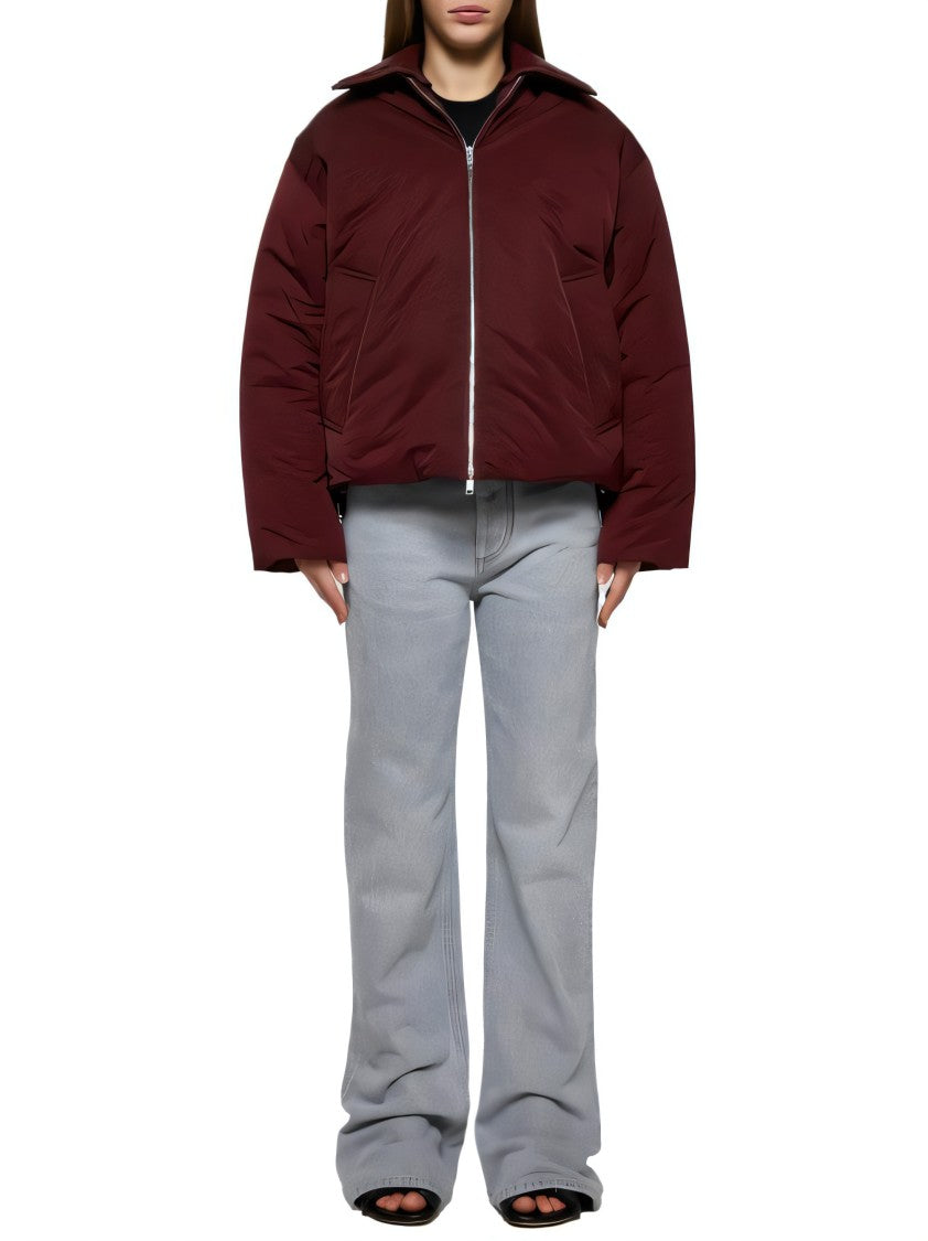 Bottega Veneta Relaxed Fit Flared Denim Pants With Distinctive Leather Patch