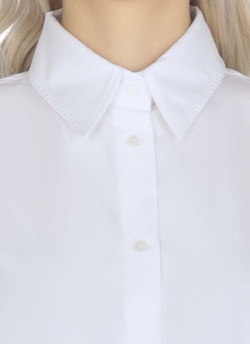 Fabiana Filippi White Cotton Shirt With Structured Collar