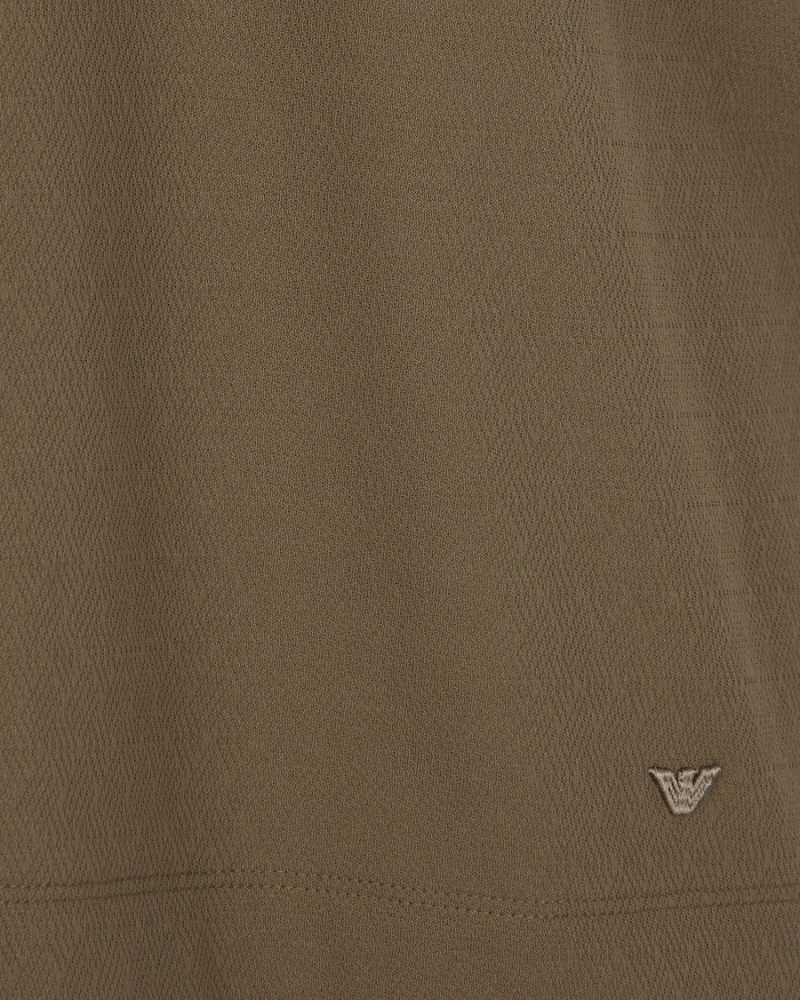 Emporio Armani Brown Cotton T-Shirt