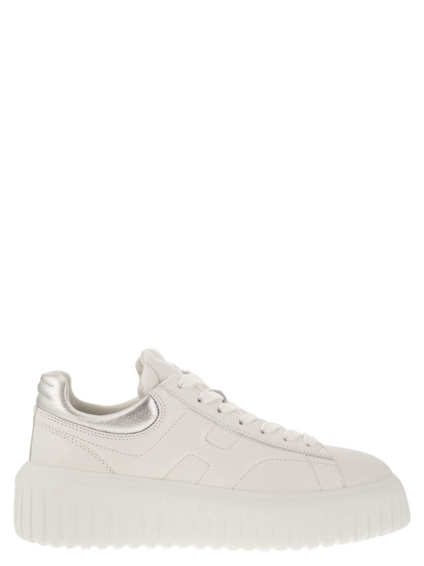 Hogan Sporty Nappa Leather Trainers With H Accents