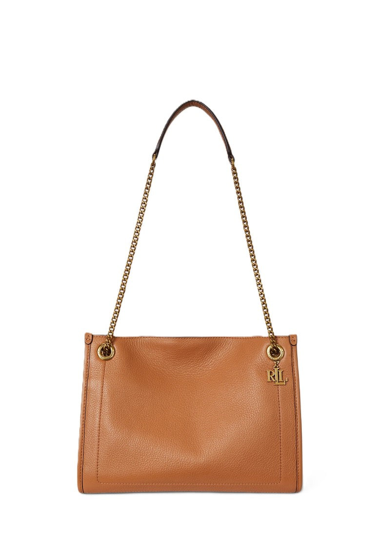 Lauren Ralph Lauren Brown Brdly Medium Cotton Tote Bag