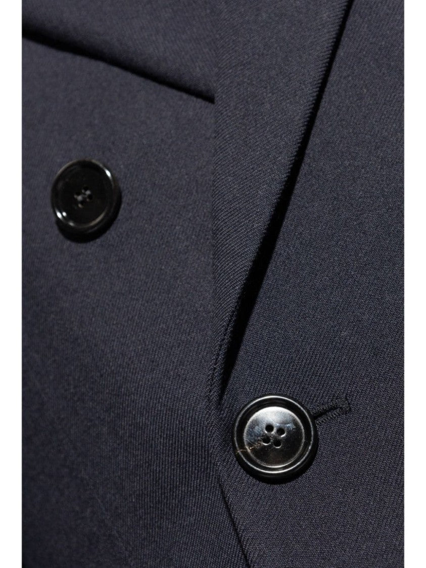 Ami Navy Blue Double-Breasted Blazer