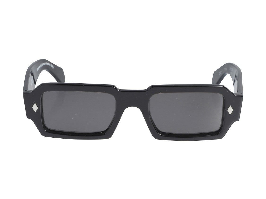 Kador Silver Rock Star Oversized Square Sunglasses