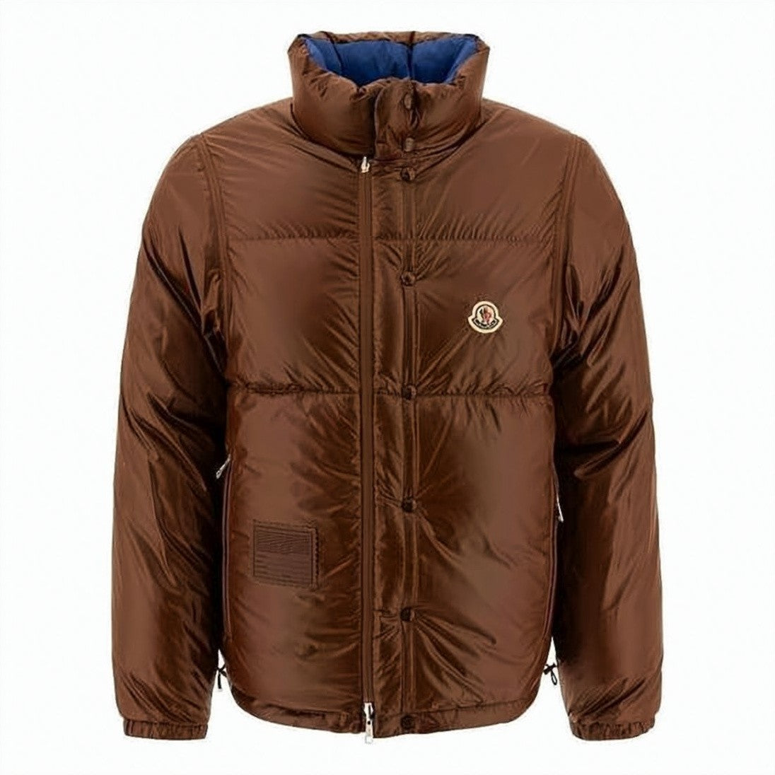 Moncler Reversible Quilted Short Puffer Jacket With High Stand Collar