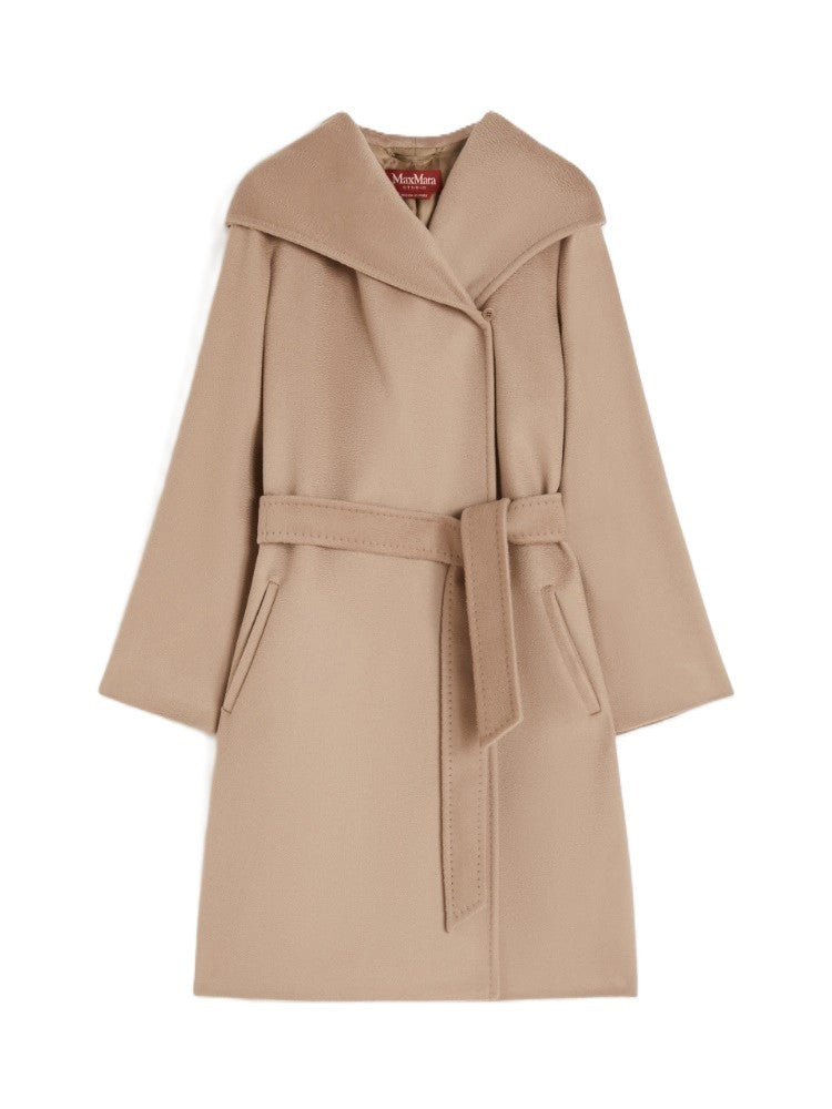 Max Mara Classic Fit Short Coat With Draped Collar