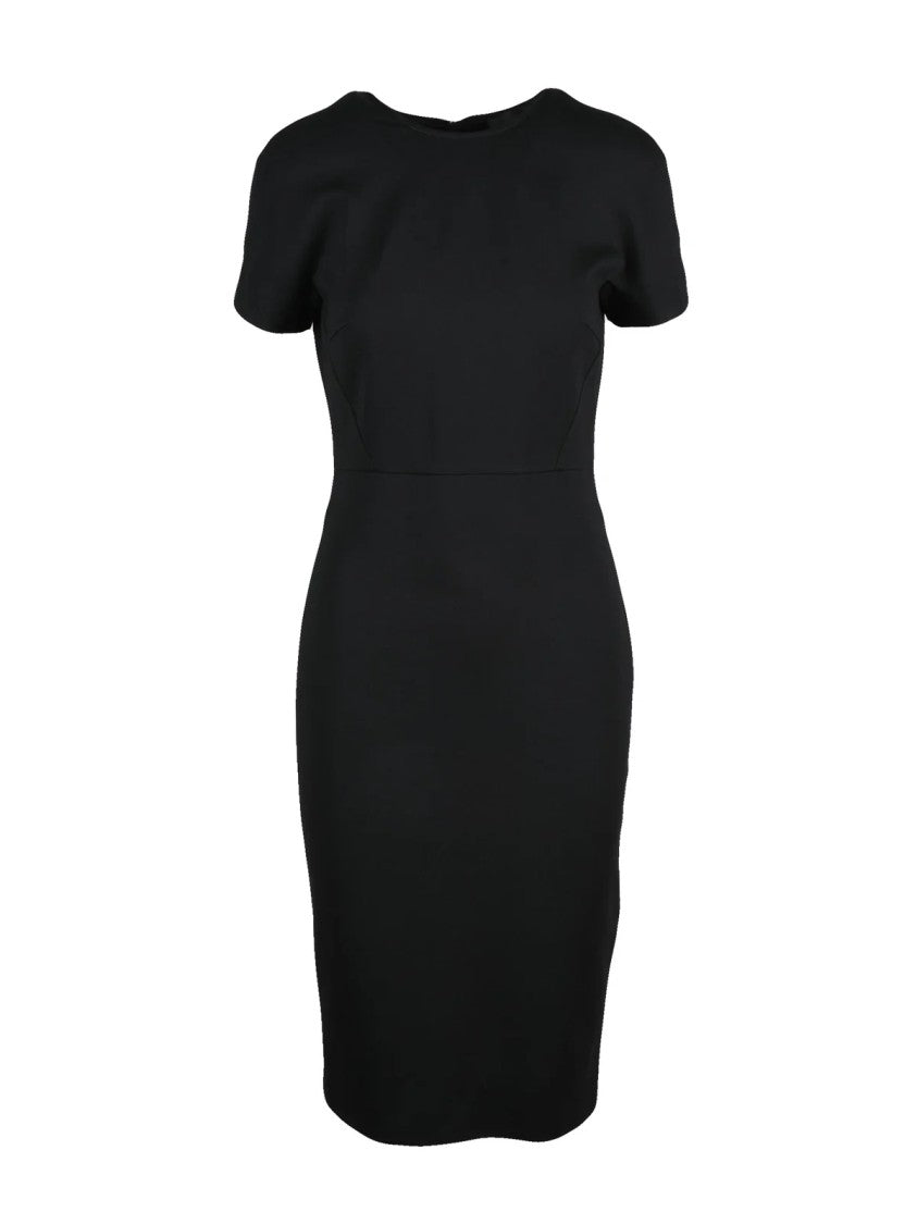 Liu Jo Black Stretch Viscose Sheath Dress