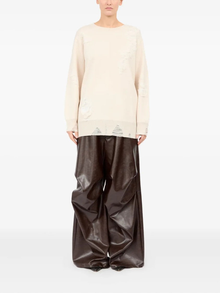 Mm6 By Maison Margiela Distressed Sweatshirt