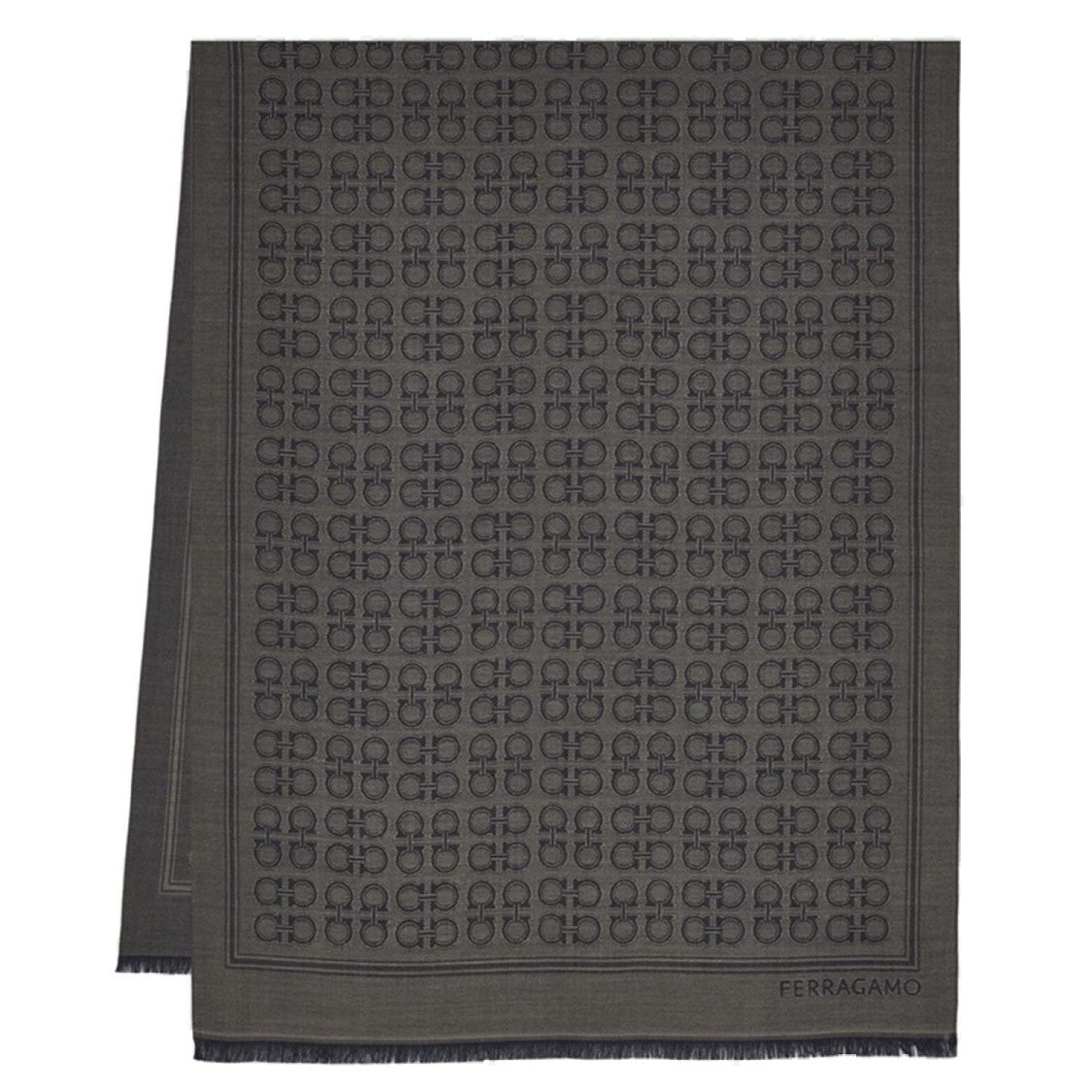 Salvatore Ferragamo Wool And Silk Foulard