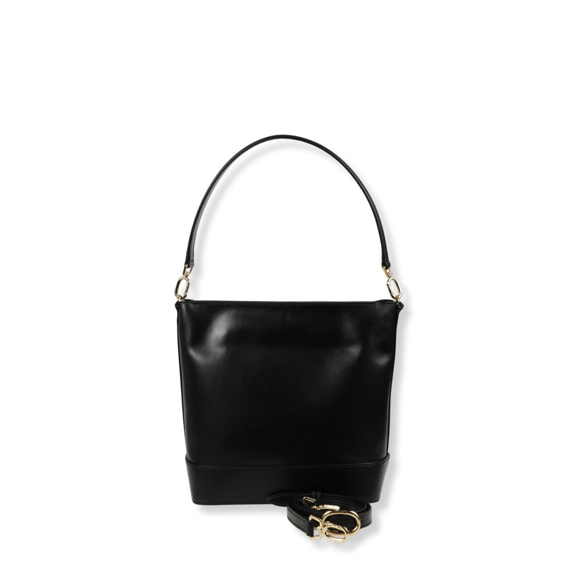 Anine Bing Structured Bucket Bag With Smooth Finish