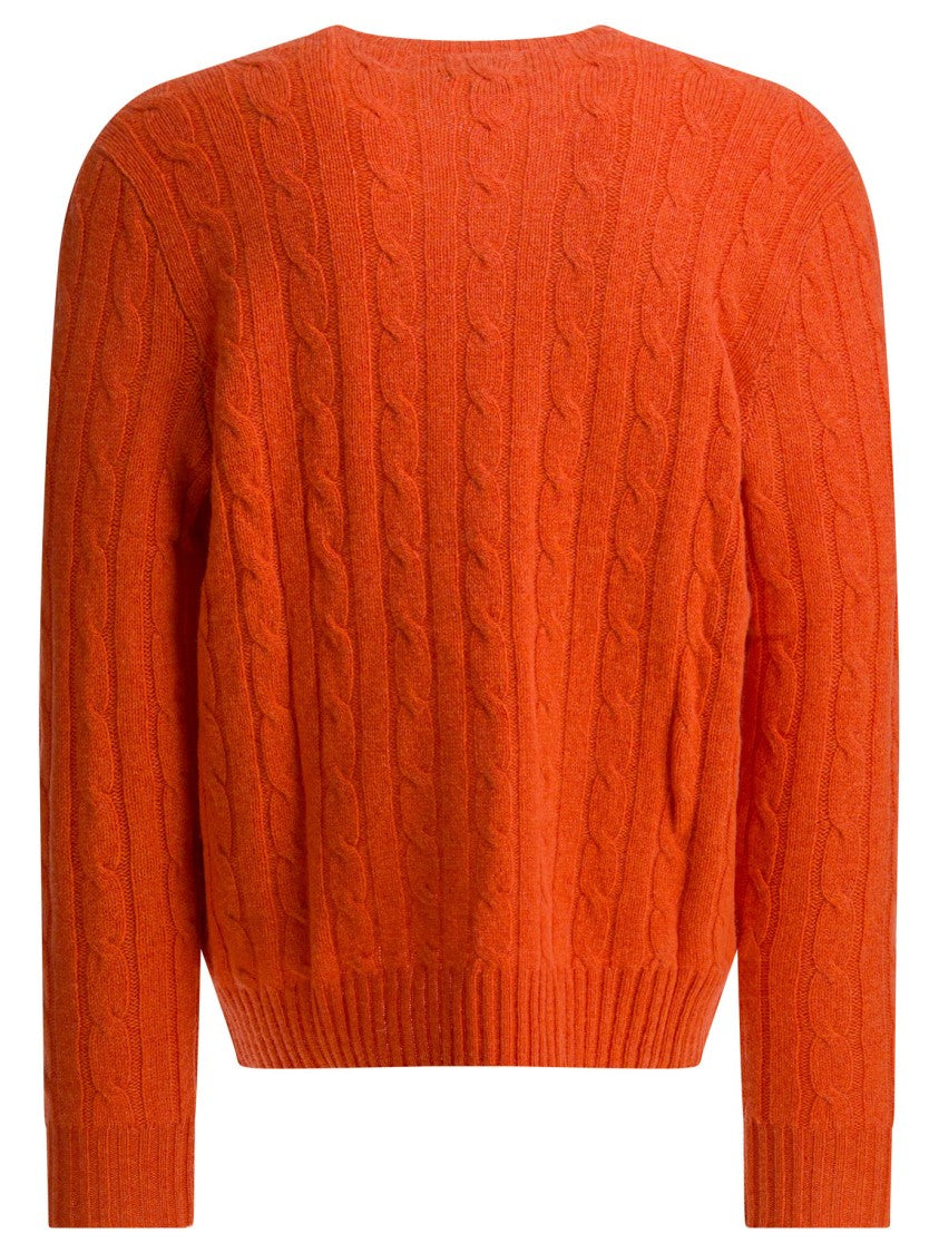 Polo Ralph Lauren Cable-Knit Cashmere Sweater With Classic Crew Neck
