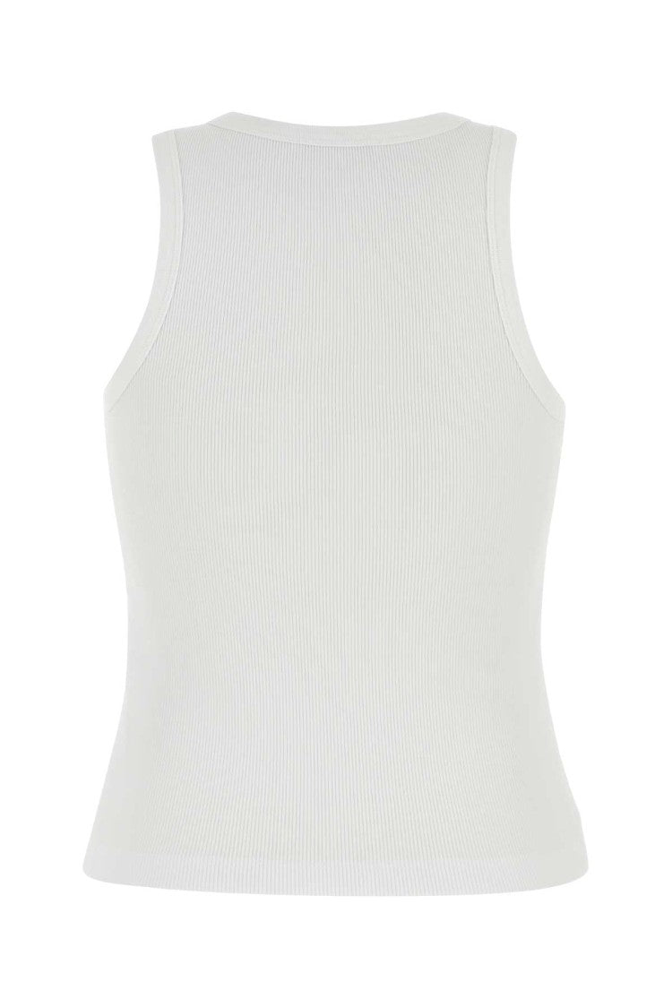Givenchy White Stretch Cotton Tank Top
