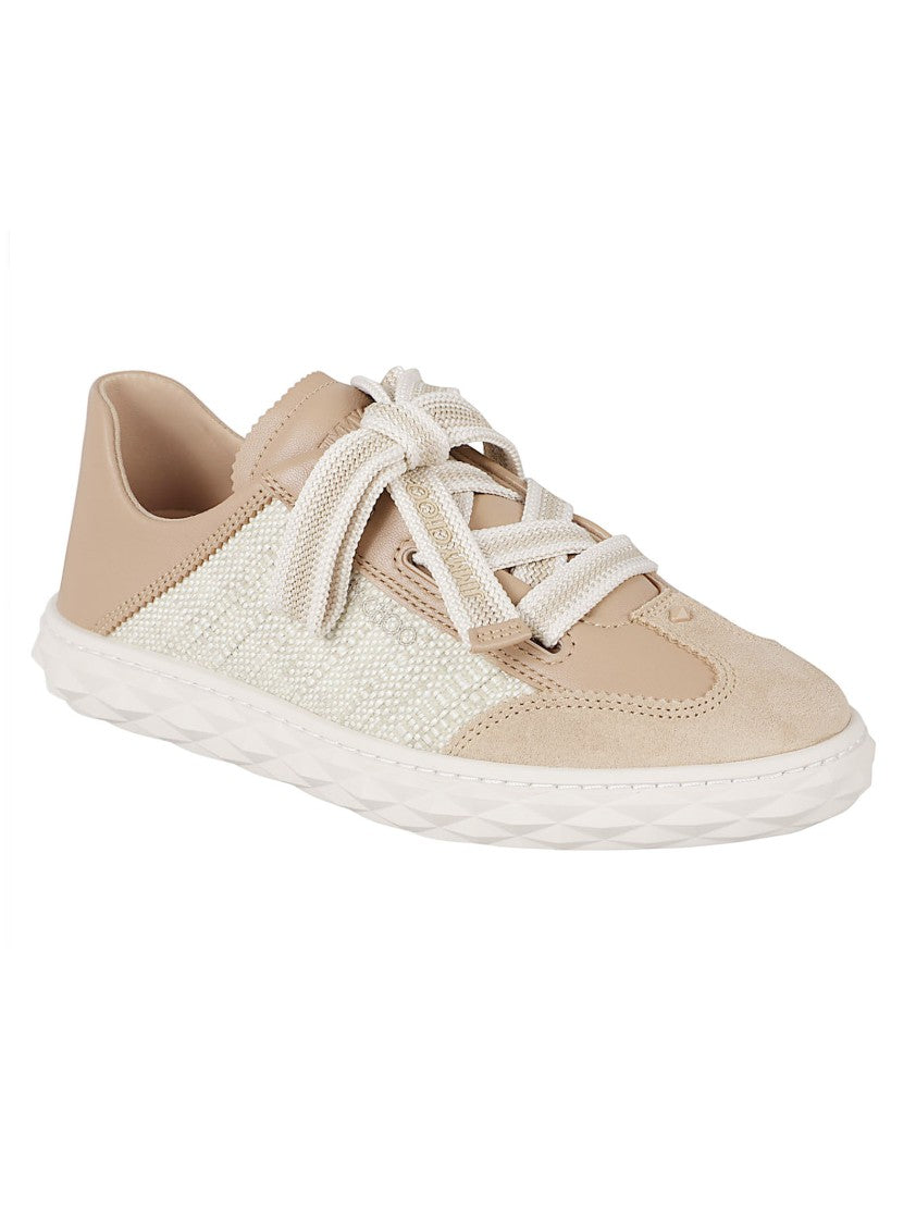 Jimmy Choo Low-Top Textured Panel Sneakers