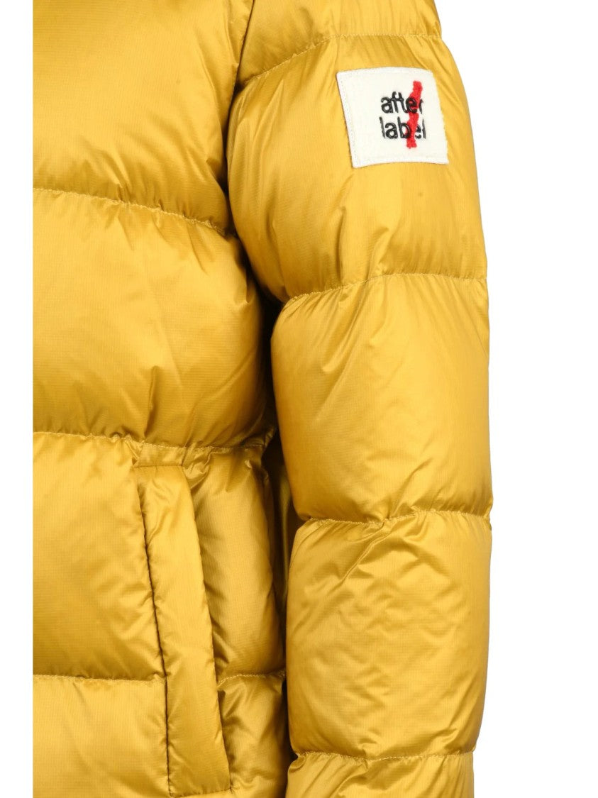 After Label Yellow Polyamide Down Jacket