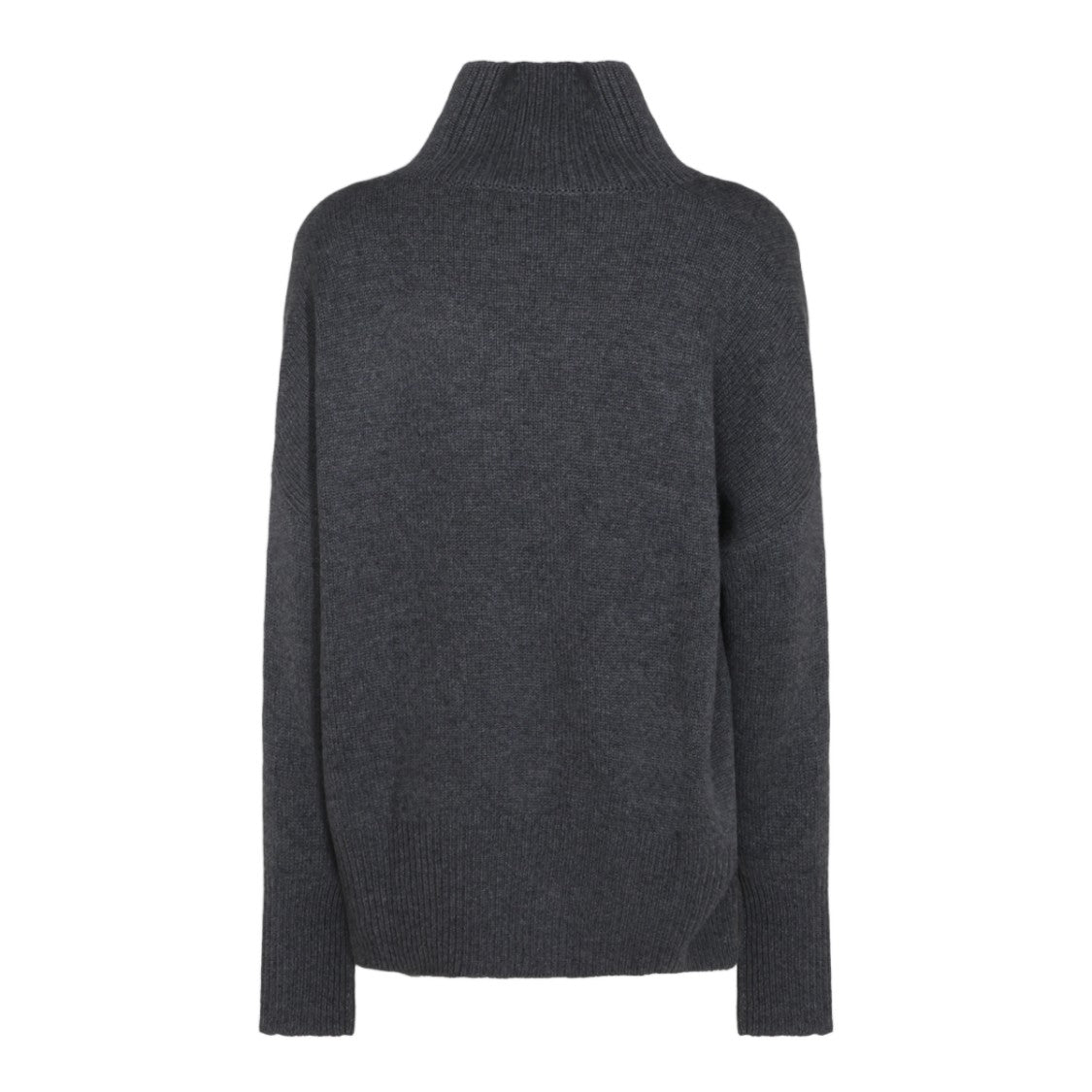 Lisa Yang High Ribbed Turtleneck Sweater With Side Slits