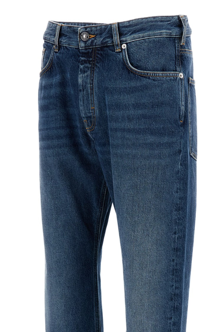 Givenchy Blue Fringed Vintage Cotton Jeans