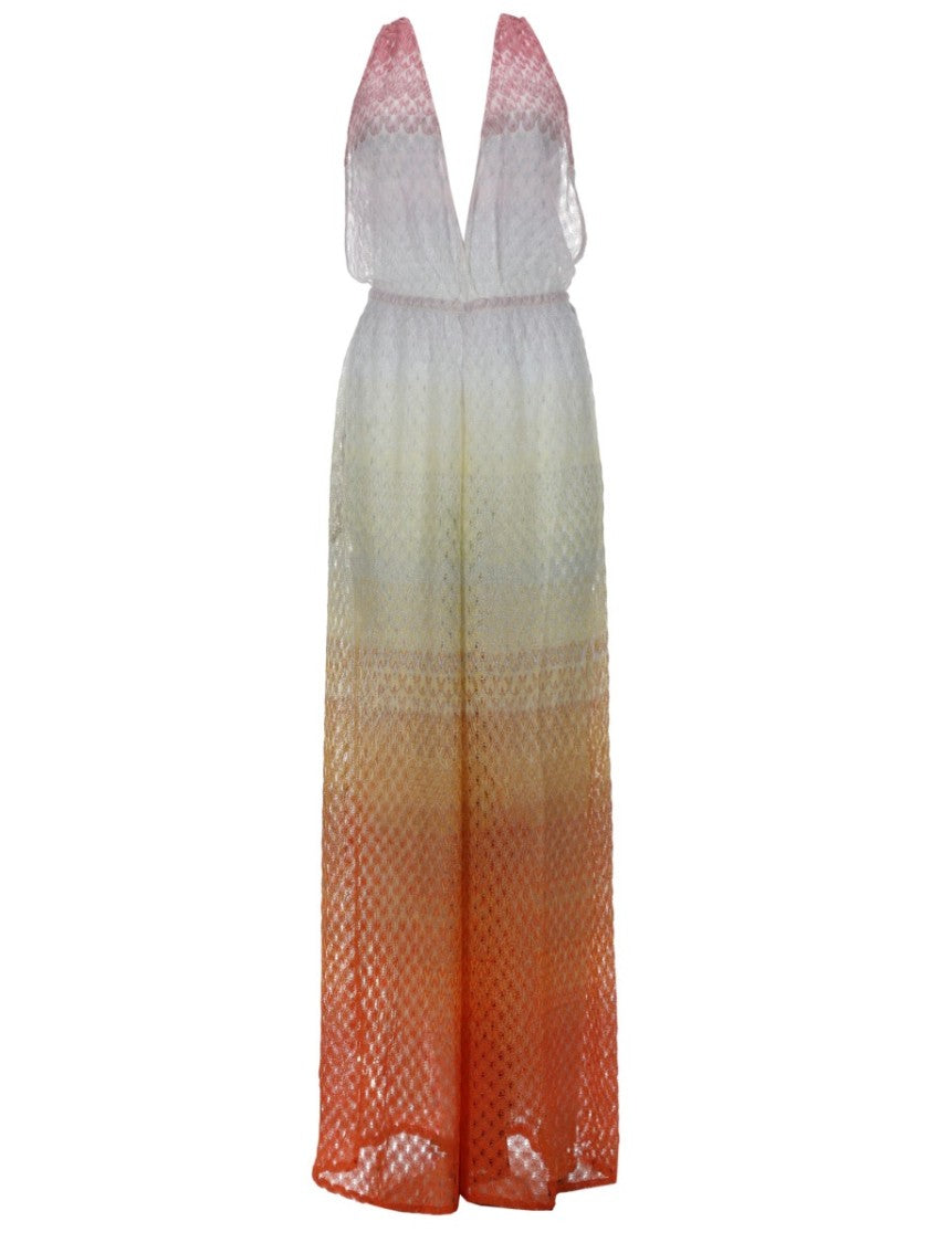 Missoni Multicolor Gradient Halter Neck Jumpsuit