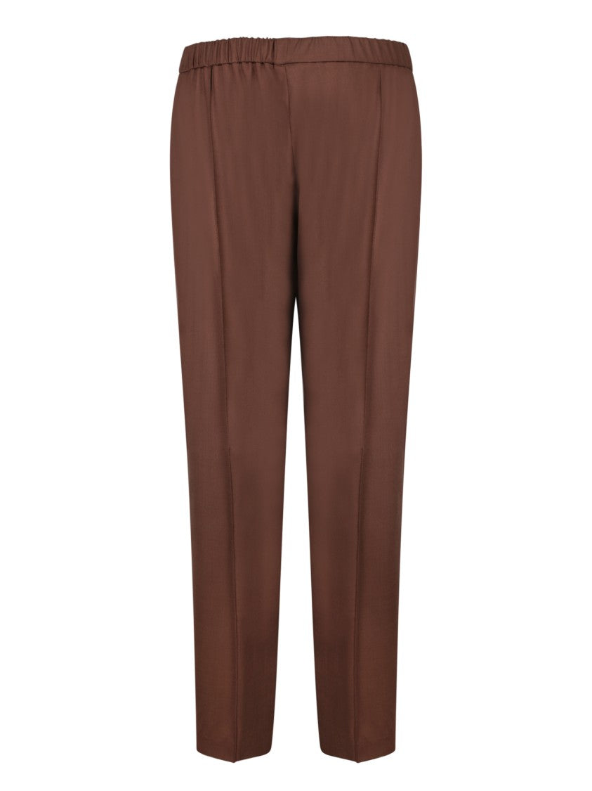 Fabiana Filippi Straight Cut Brown Trousers