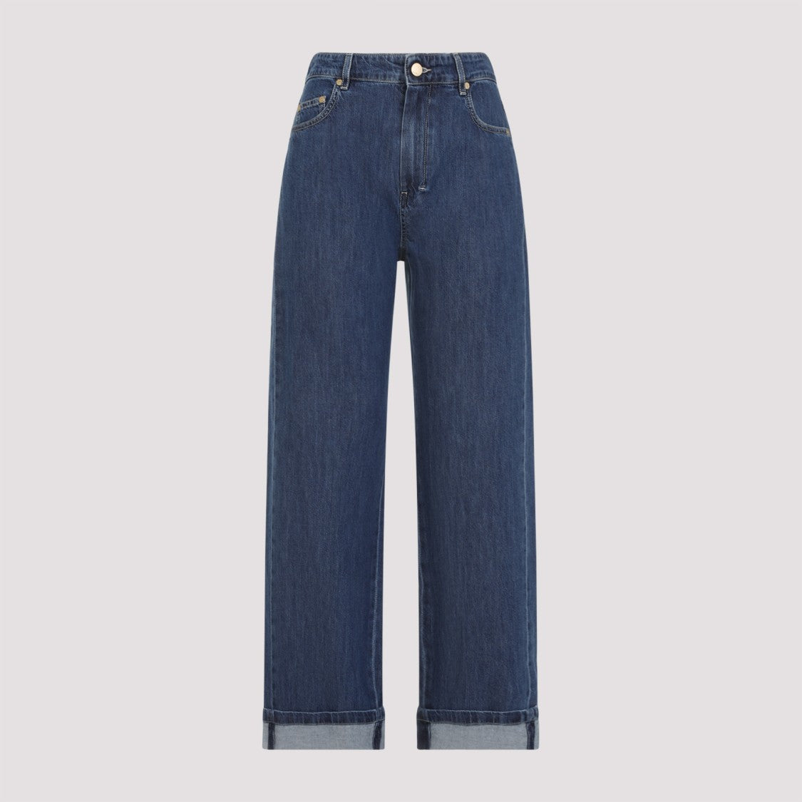 Max Mara Clear Medium Blue Wide-Leg Eles Jeans