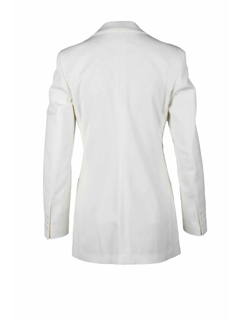 Red Valentino White Viscose Wool Elastane Women Jacket
