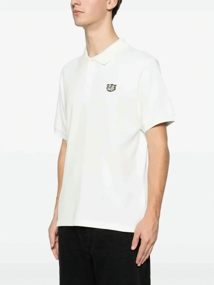 Kenzo Short-Sleeve Polo Shirt With Embroidered Emblem