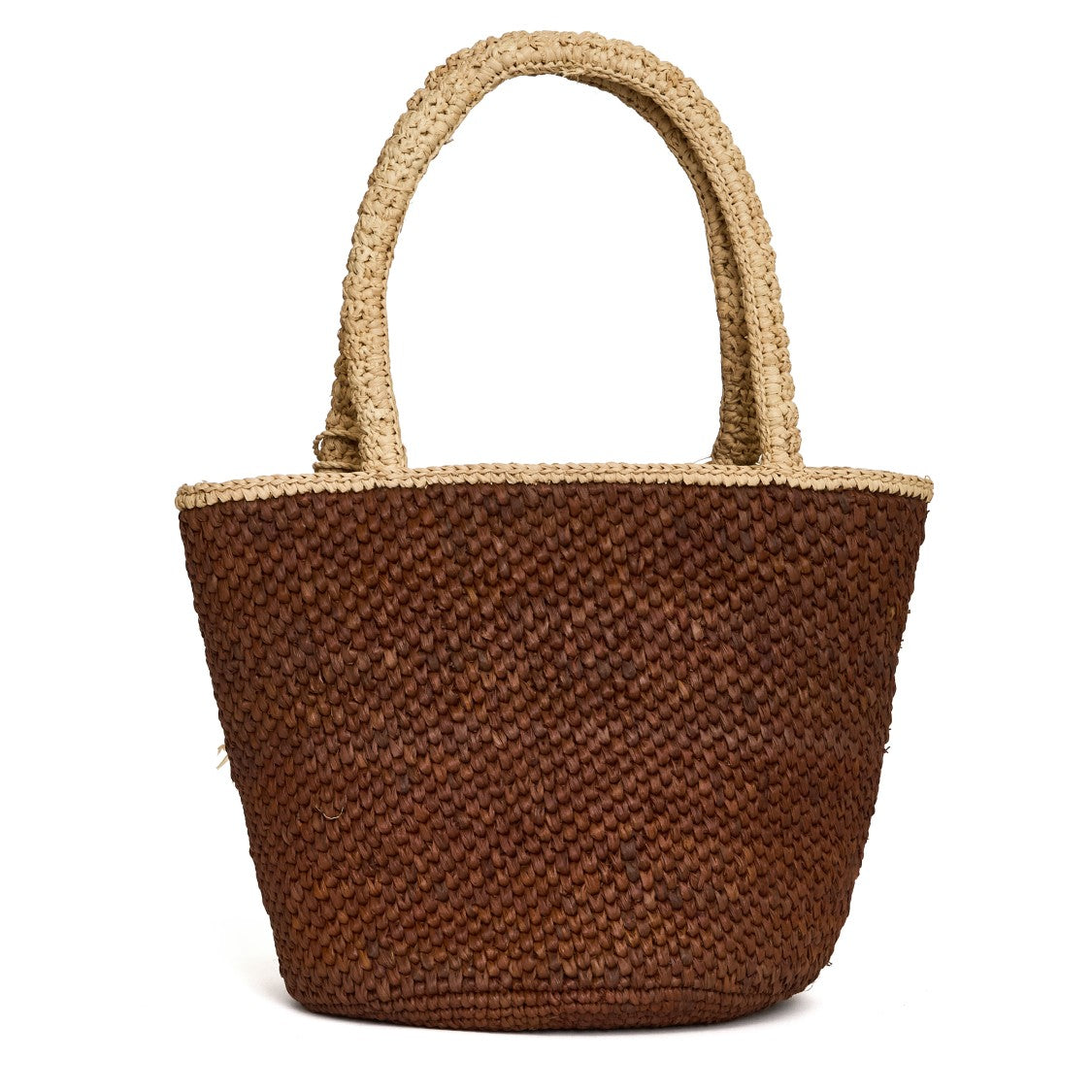 Mc2 Saint Barth Marcy Woven Bi-Color Tote Bag