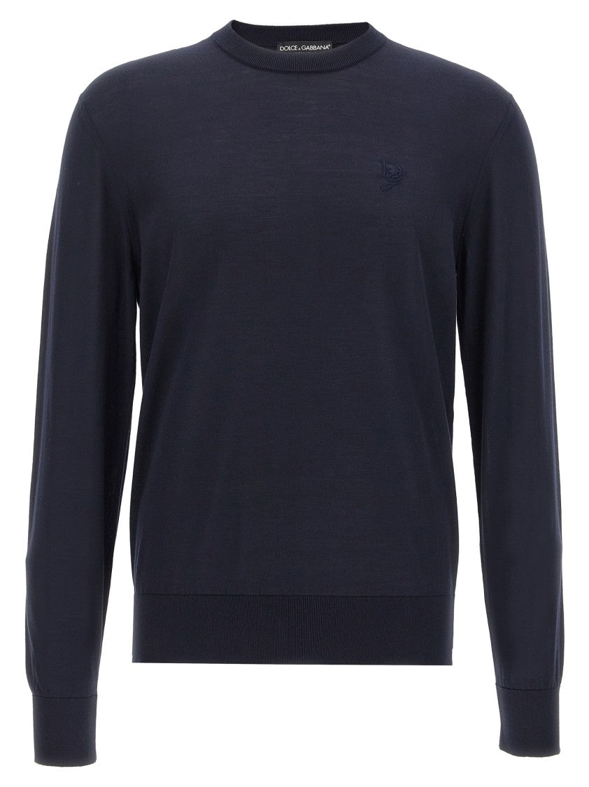 Dolce & Gabbana Black Silk Sweater