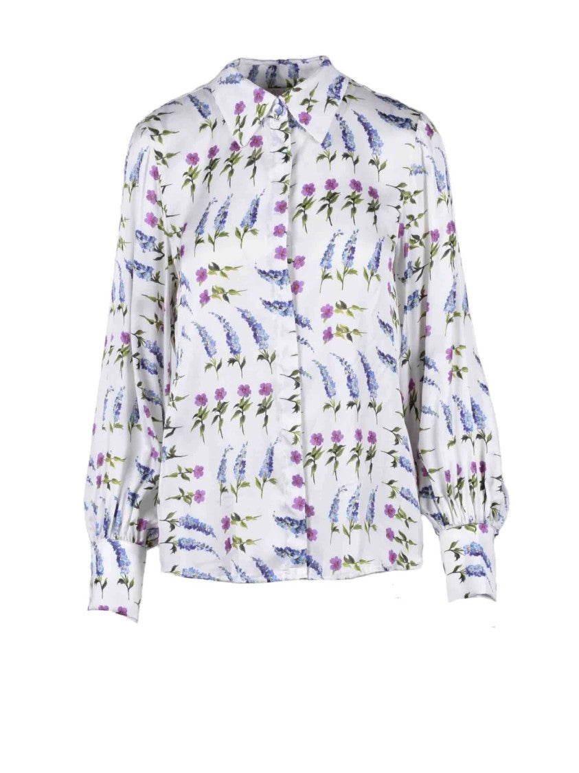 Motel Multicolor Floral Print Viscose Shirt