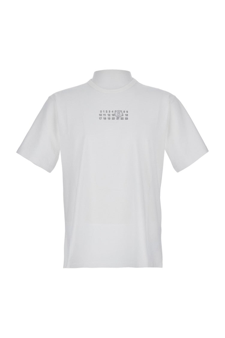 Mm6 By Maison Margiela Cotton Crewneck T-Shirt With Front Print