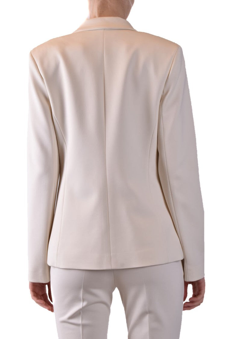 Pinko Tailored Pink Blazer Gold-Tone Buttons Notched