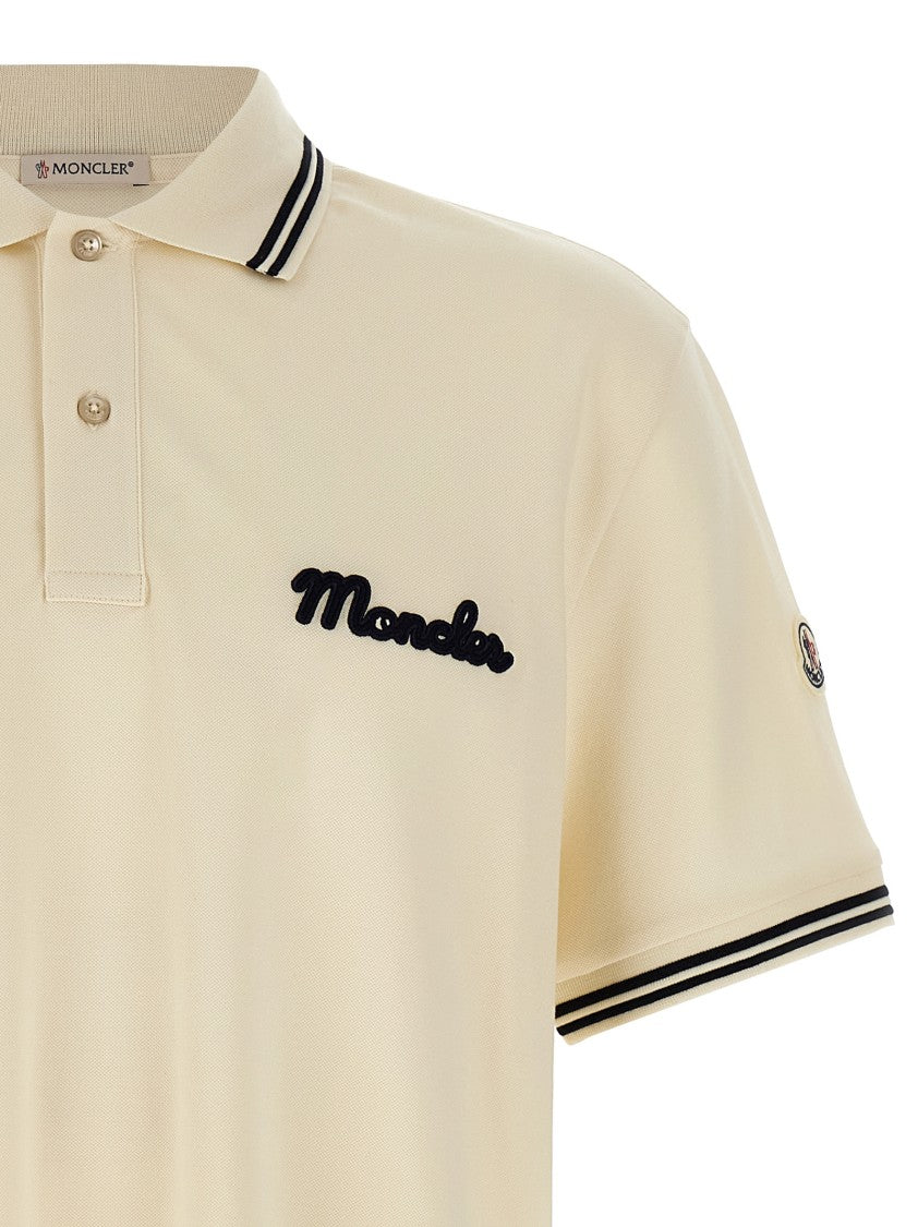 Moncler Logo Embroidery Polo Shirt