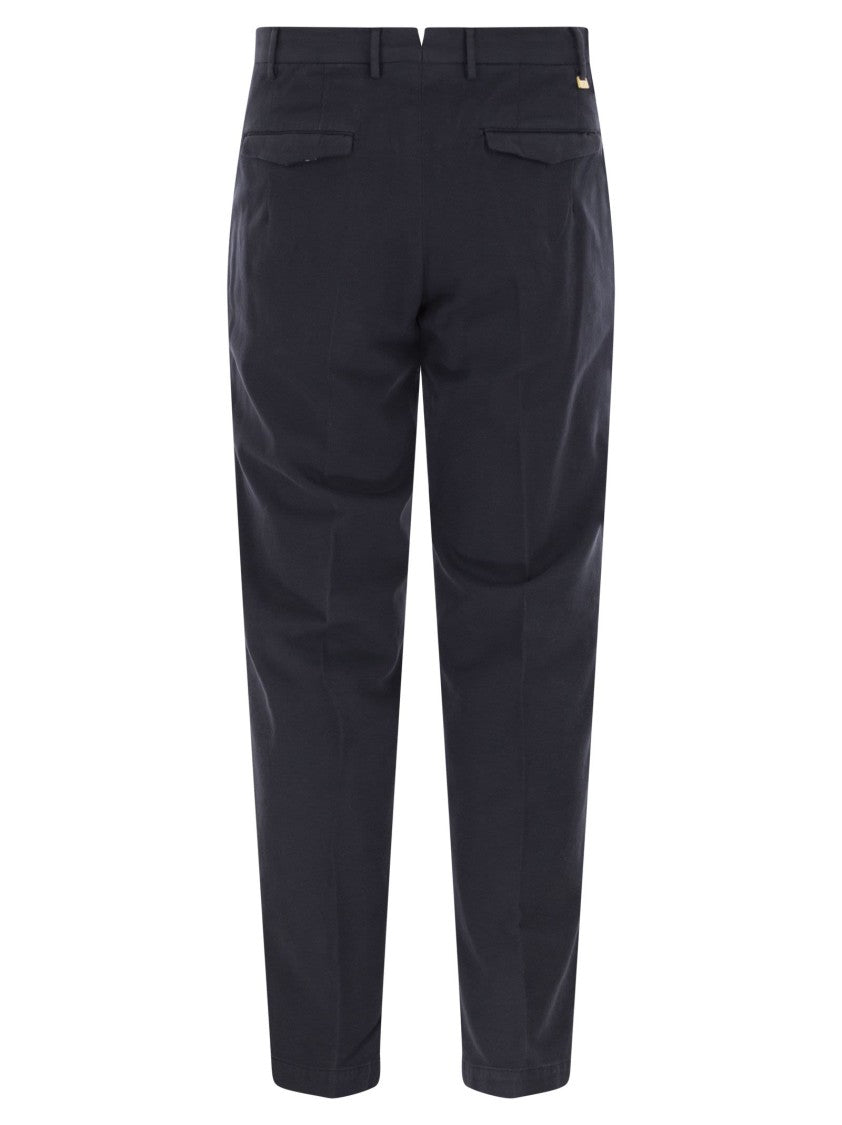 Pt Torino Master - Cotton And Cashmere Trousers