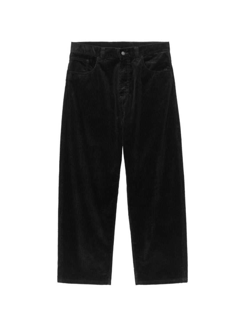 Carhartt Wip Black Loose-Fit Corduroy Five-Pocket Pants
