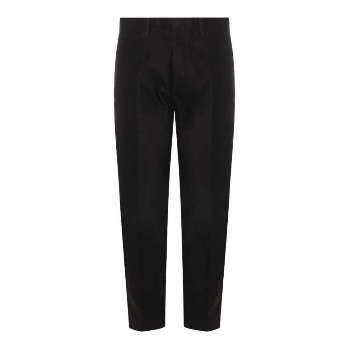 Alexander Mcqueen Tailored Slim Fit Trousers With Flat Waistband And Buttoned Pockets