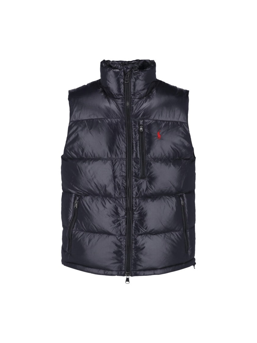 Polo Ralph Lauren Black Quilted Padded High-Neck Vest