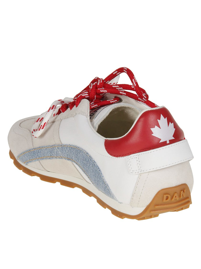 Dsquared2 Dc-642 Calf Leather Lace-Up Sneakers