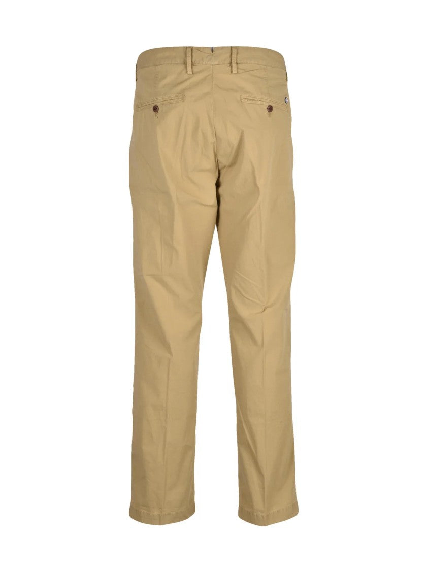 Modfitters Straight-Leg Stretch Fabric Pants With Versatile Khaki Tone