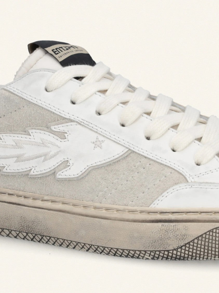 Enterprise Japan Jupiter Rocket 4 White/Grey Suede Sneakers