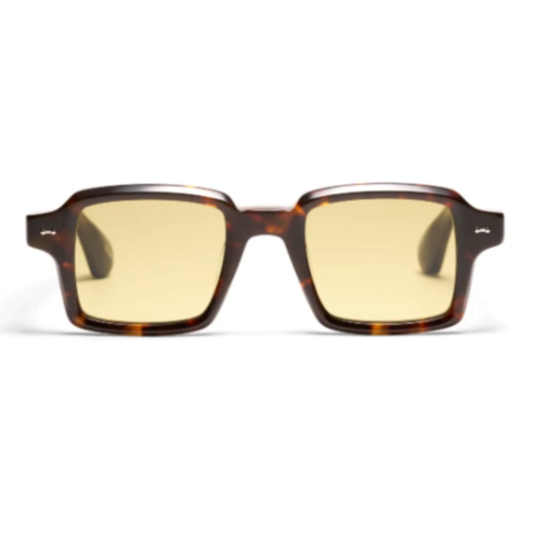 Peter And May Numero Rectangular Acetate Sunglasses With Tortoise Shell Pattern