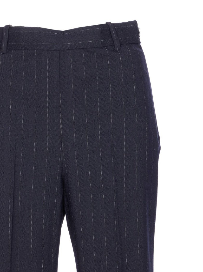 Pinko Tailored Blue And White Pinstripe Trousers