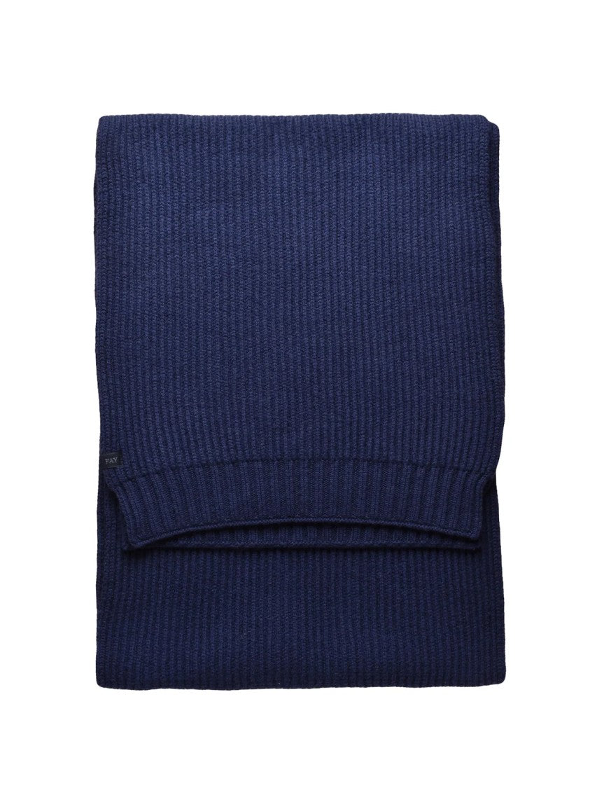 Fay Blue Virgin Wool Scarf