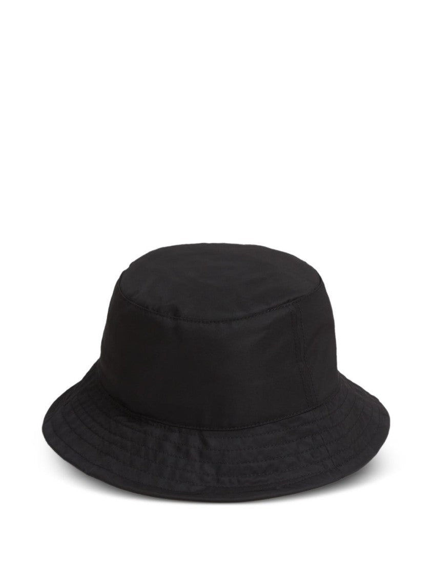 Ami Paris Black Cotton Logo Detail Strap Hat