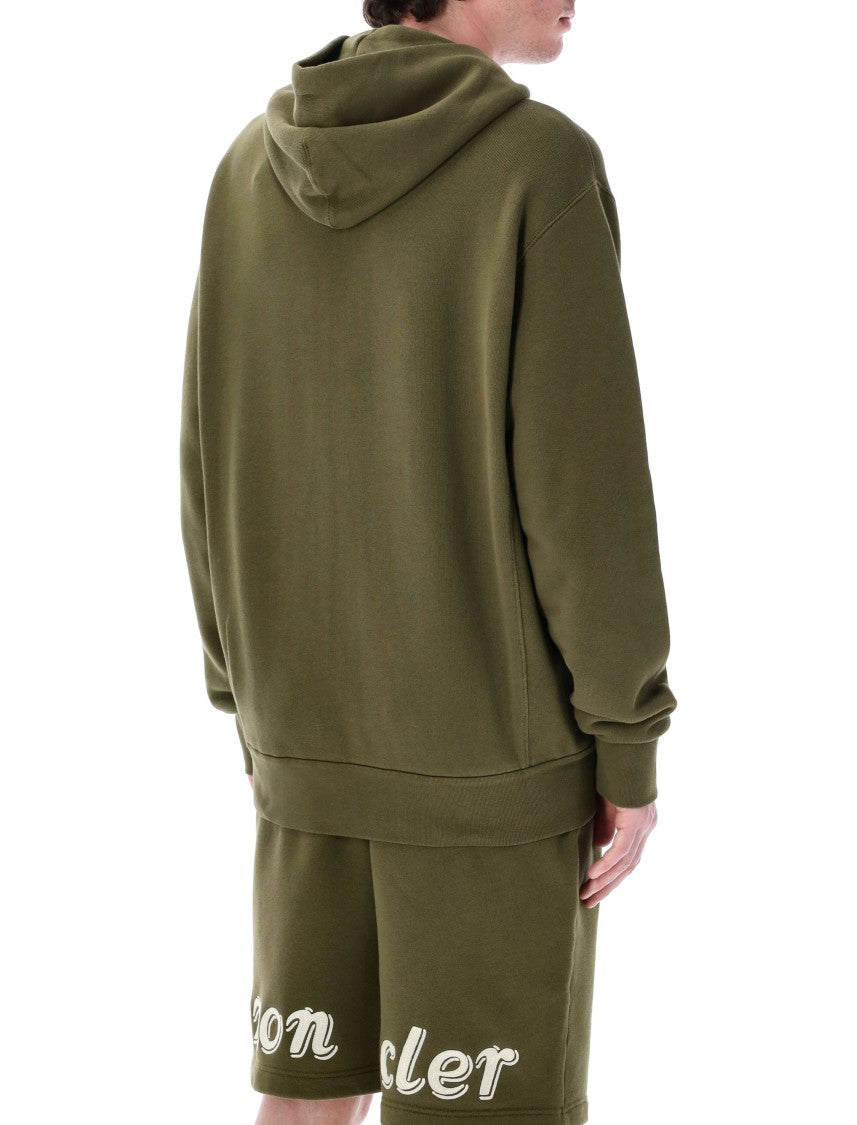 Moncler Genius X Mercedes Benz Relaxed-Fit Olive Green Zip-Up Hoodie