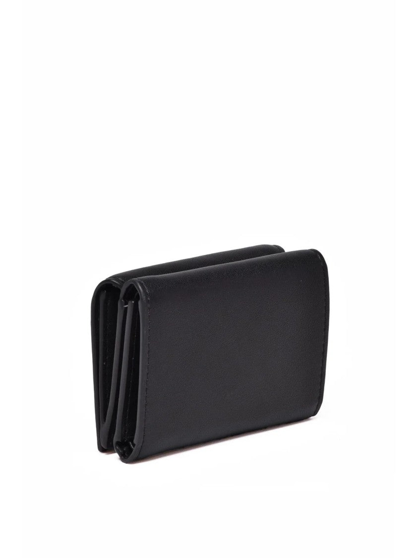 Diesel Black Polyurethane Folded Wallet