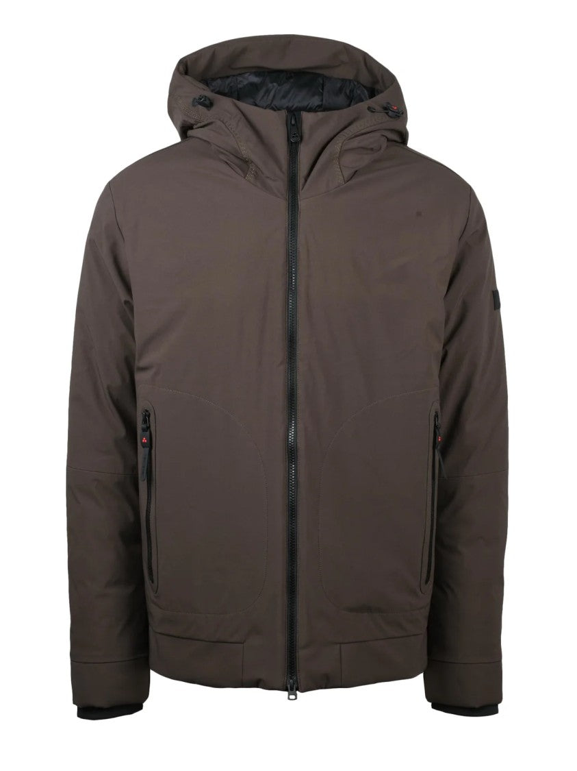 Peuterey Forest Green Loge Hooded Padded Coat
