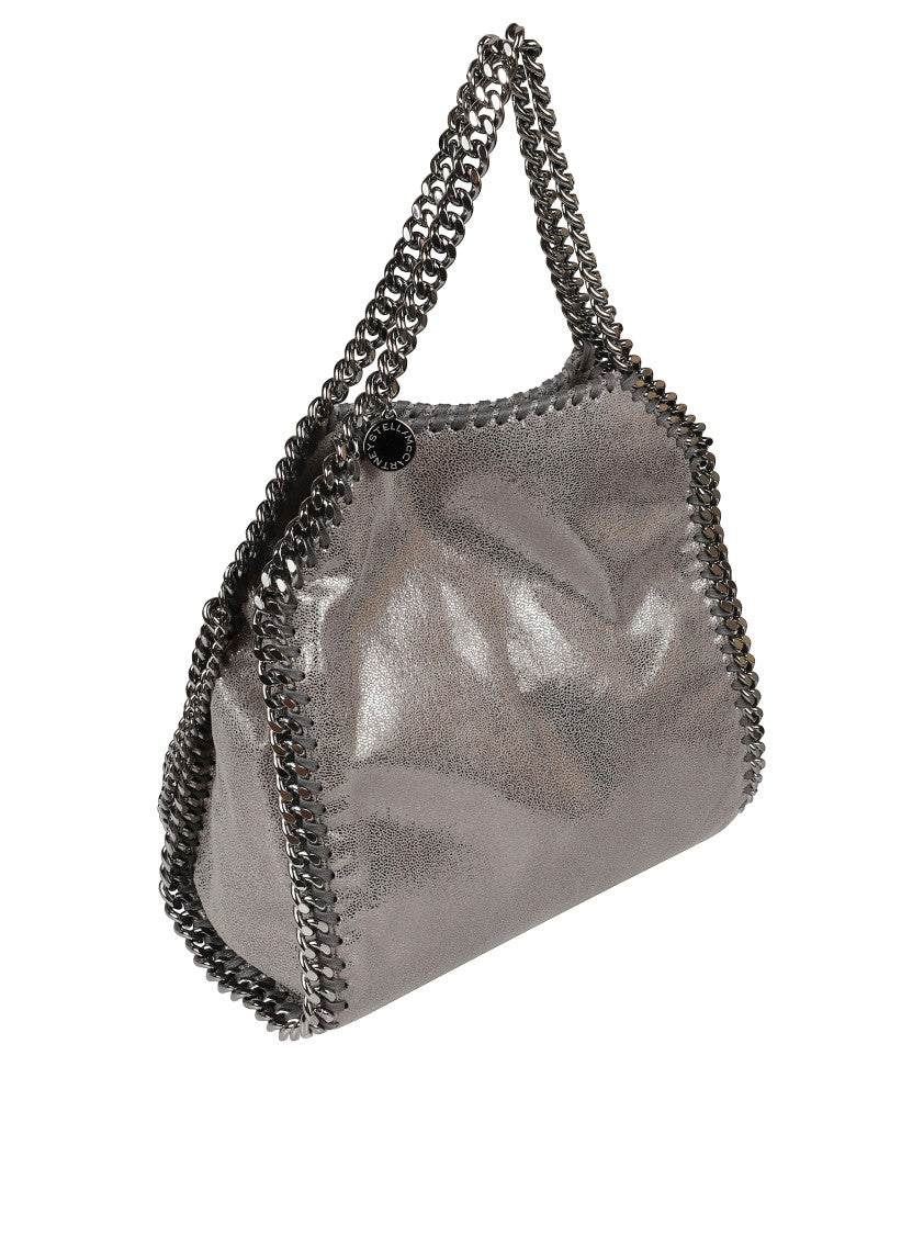 Stella Mccartney Crinkled Metallic Silver Bag