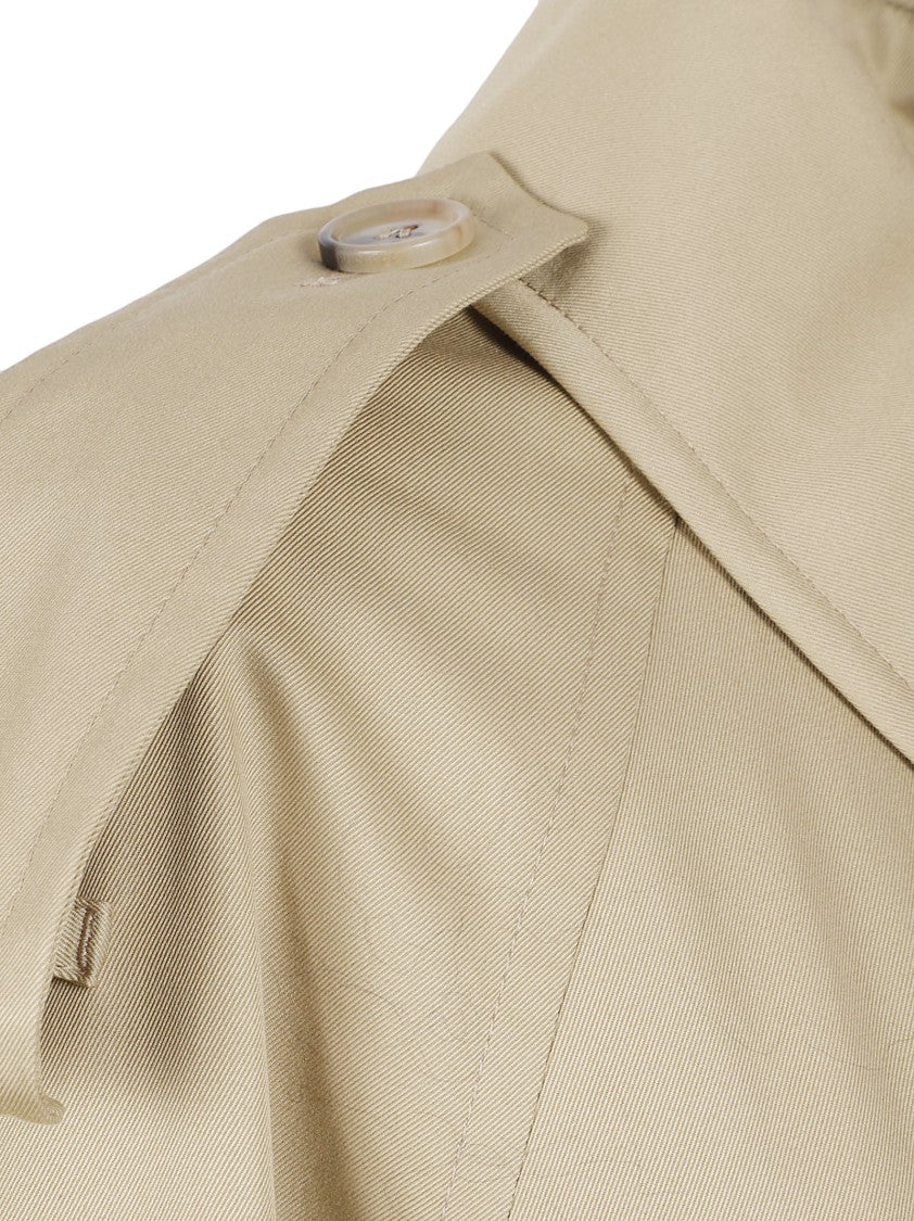 Burberry Double-Breasted Beige Trench Coat