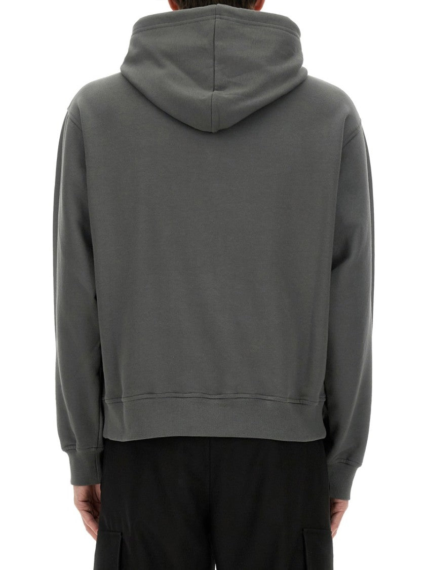 Marni Relaxed-Fit Grey Hoodie With Drawstring