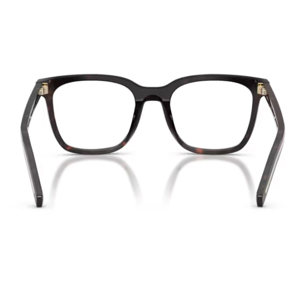 Prada Pr B11v Tortoise Finish Squared Acetate Optical Glasses