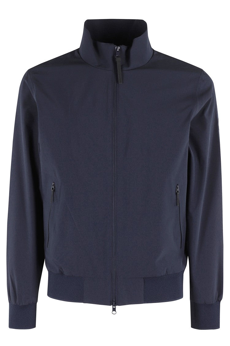 People Of Shibuya High-Collar Zip Front Jacket With Elasticated Cuffs