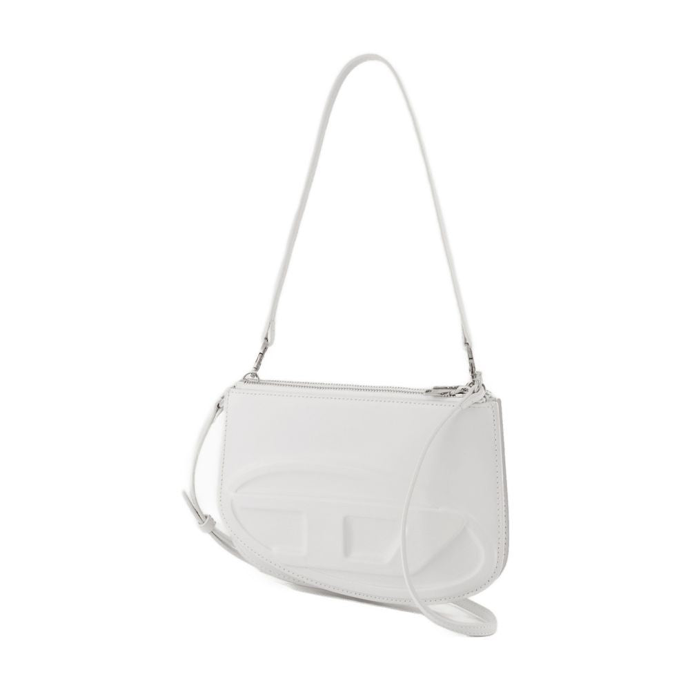 Diesel 1Dr Twin Shoulder Bag - Leather - White